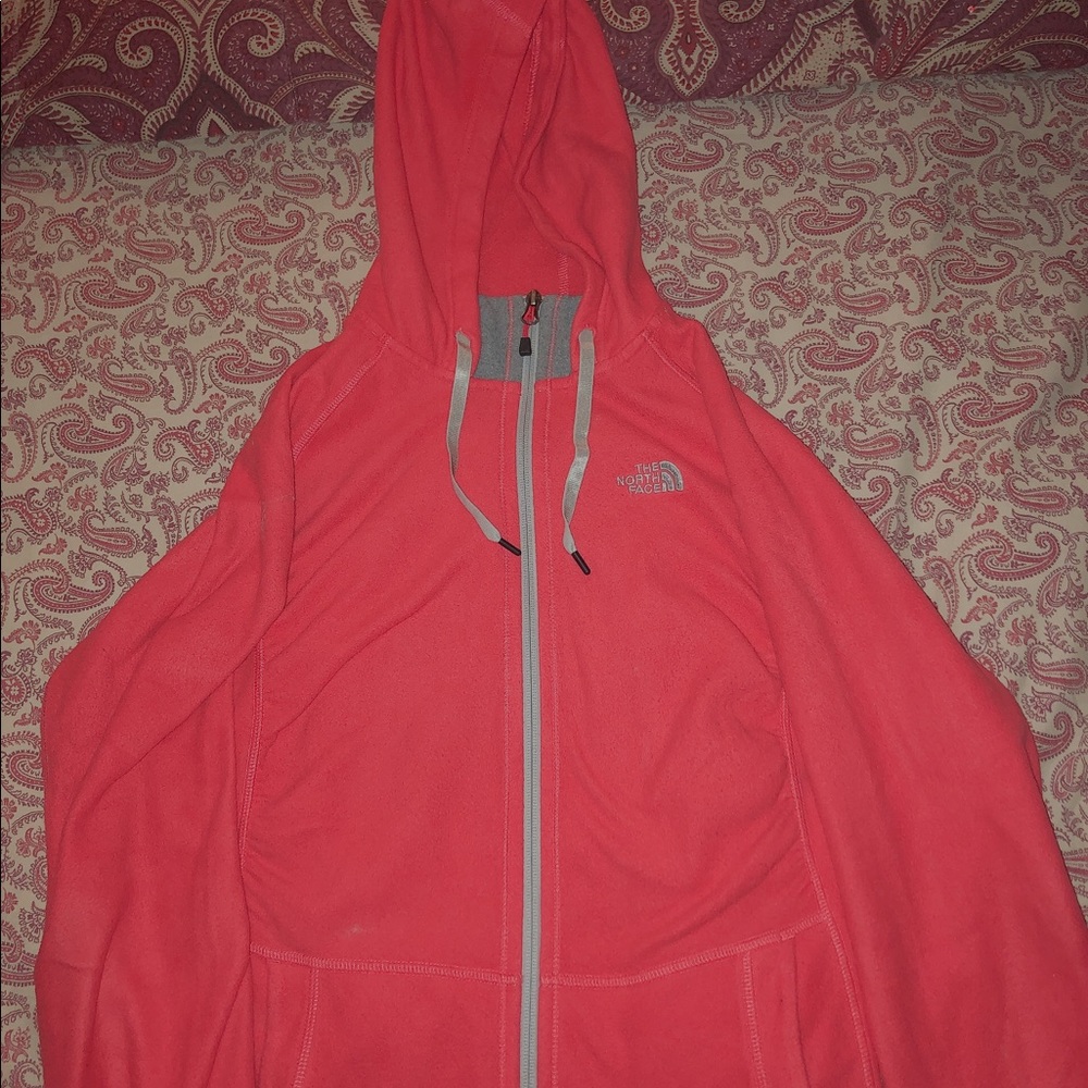 North face zip up sweater